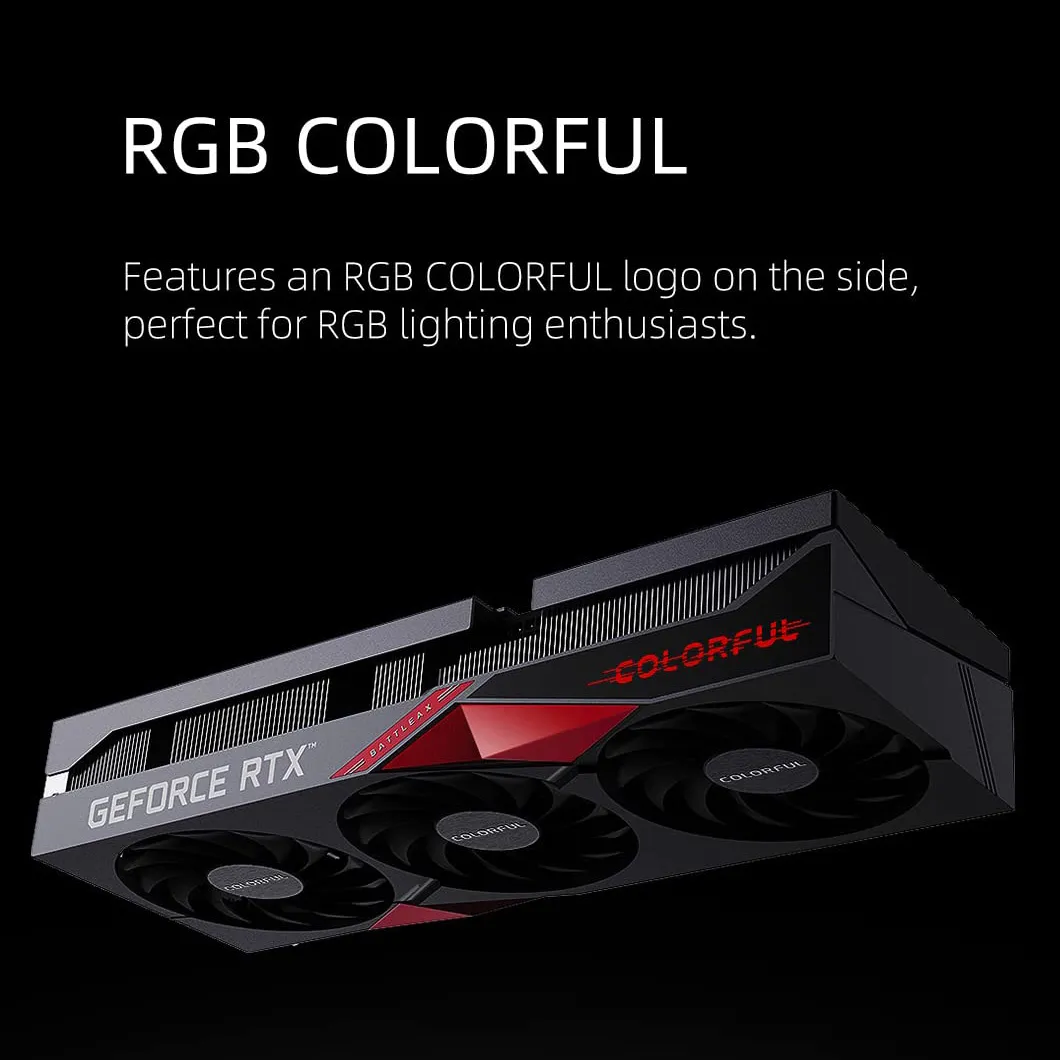 Colorful RTX 3050 NB 8G EX-V Battle RX with 8 GB GDDR6 RAM Graphics Card with 128 bit 2560 CUDA Cores PCIE 4.0