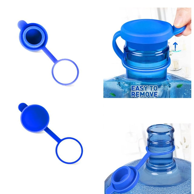 Tapón para jarra, jarra de agua de 5 galones, repuesto reutilizable con anillo de silicona, tapa superior para botella sin derrames