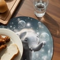 thumbnail image 4 of Round Placemats Elephant Dreamy Glittering Bubble 15 inch Set of 6 Table Mats for Dining Table Sky Cloud Heat Resistant Non-Slip Kitchen & Home Decorative Place Mat Set, 4 of 8