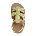 thumbnail image 5 of Laura Ashley Girls Hook and Loop Strappy Gladiator Sandals. (Toddler/Little Kids). - Light Lime, 8, 5 of 6