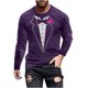 thumbnail image 2 of Blusas y camisas de manga larga y cuello redondo, camisetas casuales de moda para hombre, camisetas deportivas con estampado navideño, camisetas de manga larga, blusas de manga larga y cuello redondo,, 2 of 4