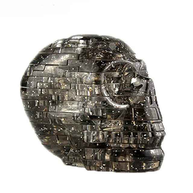 3D Crystal Puzzle Skull Clear Model DIY Gadget Blocks Building Toy Gift GY