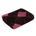 thumbnail image 4 of Polyester Long Towel Multi-Size Water Absorption Good Bright Fluffy Soft For Bathroom Swimming Pool Beach Outdoor Travel Argyle Plaid Darkorchid_2, 4 of 8