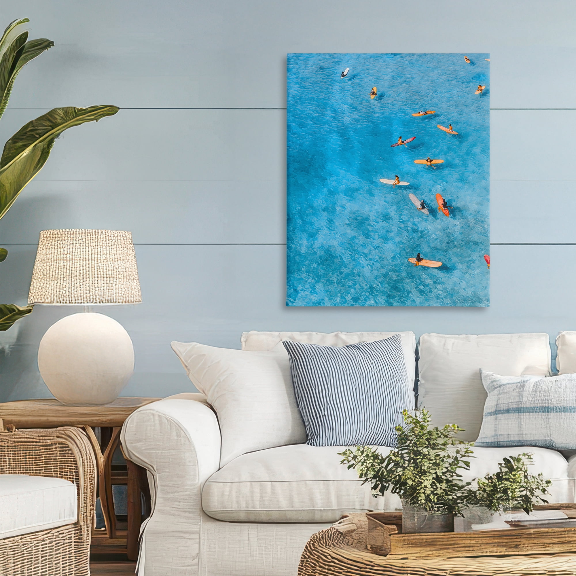 Stupell Industries Leisurely Surfers on Sea Canvas Wall Art, design by Jesse Keith