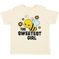 thumbnail image 3 of Inktastic The Sweetest Girl with Bee and Honey Combs Boys or Girls Toddler T-Shirt, 3 of 5