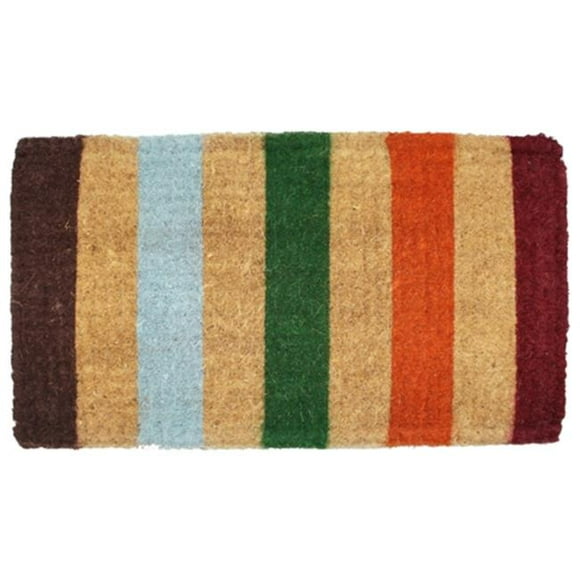J and M Home Fashions 4204 Stripe Imperial Coco Doormat- 18 x 30 In.