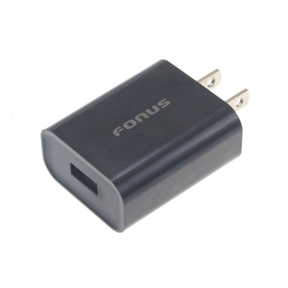 USB 18W Quick Home Charger w Type-C Retractable USB Cable R5D for Samsung Galaxy Note 10 Plus Fold A9 A50 A20 A10e - Sonim XP8 XP3 - Sony Xperia 5 10 Plus 1 - Xiaomi Redmi Note 7, Mi Mix 2 9T