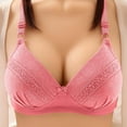 thumbnail image 1 of VEKDONE Middle Aged And Elderly Bras Without Steel Rings Large Size Underwear Front Button Style Bra Comfortable Bra Watermelon Red 38, 1 of 2