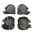 thumbnail image 1 of 4PCS Set Knee and Elbow Protective Pad Green Color Knee Sleeves Elbow Protector Strap Set for Engineering Maintenance, 1 of 4