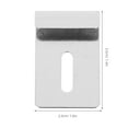 thumbnail image 2 of FESTFENDS 8Pcs Plated Silver Mirror Holder Clips Glass Clamp Brackets for Frameless Mirror Wall Mounting, 2 of 7