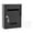 Black, variant on yotijay Wall Mount Mailbox Iron Post Box Letter Box Large Windproof Post Letter Lockable White