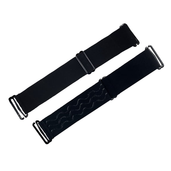comerut 1/2Pcs Wig Elastic Band Adjustable with Metal Buckle Comfortable Secure Fit Polyester Fiber Wig Band