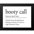 thumbnail image 2 of Lettered And Lined 18x15 Black Modern Framed Museum Art Print Titled - Booty Call, 2 of 5