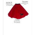 thumbnail image 5 of Hip Hop 50's Shop 1950s Adult Poodle Skirt Costume for Women (M/L Red), 5 of 7