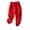 Red, variant on QUYUON Cotton Yoga Pants for Women Fashion Women Plus Size Drawstring Casual Solid Elastic Waist Pocket Loose Pants Women Pull on Pants Long Pant Leg Length Cargo Pant Style N-3708 Green M