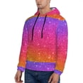 thumbnail image 3 of Lsque Holiday Shiny Pattern Casual Men's Hoodie,Hooded Sweatshirt with Kangaroo Pocket,Pullover Hoodie-X-Large, 3 of 7