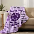 thumbnail image 2 of Inspirational Blanket You are Awesome Positive Thoughts Throw Blanket Get Well Soon Gifts for Women Men 50"X40", 2 of 5
