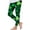 Green#3, variant on UVEASISHA Girl's St. Patrick's Day Yoga Leggings Green Plaid Clover Printed Pants Tummy Control Stretchy Pilates Athletic Workout Tights Green 7 Years