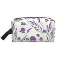thumbnail image 2 of Uemuo Lavender Flowers Pattern Portable Toiletry Bags with Handle, Waterproof travel Make up Bags for Women, Large Capacity Travel Cosmetic Bags, 2 of 9