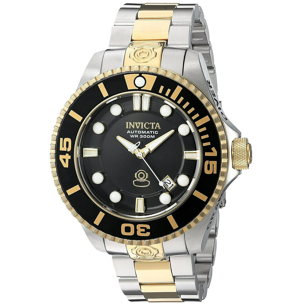 Invicta - Invicta Men's Pro Diver 47mm Two Tone Steel Bracelet Steel ...