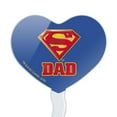thumbnail image 2 of Superman Super Dad Shield Logo Heart Love Cupcake Picks Toppers Decoration Set of 6, 2 of 7