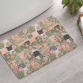 thumbnail image 2 of Pioneer Flower Floral Print Pattern Bathroom Rugs Mat, Non Slip Microfiber Bathroom Rug with Rubber Backing, Soft Mats for Bathroom Floor Tub Shower, 17"x27", 2 of 5
