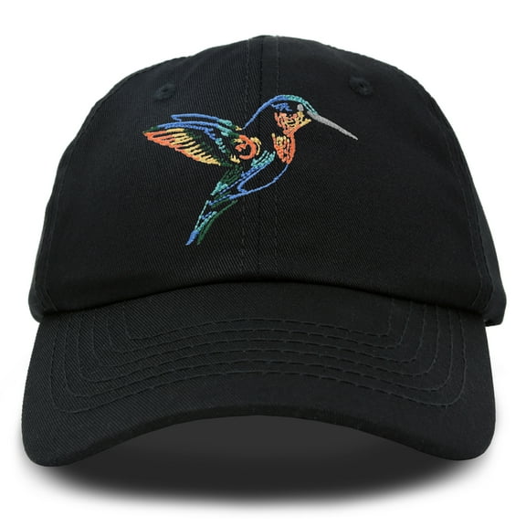 DALIX Hummingbird Hat Baseball Cap Mom Nature Wildlife Birdwatcher Gift in Black
