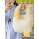 thumbnail image 2 of Lindos bolsos de mano de ganso blanco para mujer, modernos bolsos de felpa informales, sencillos y portátiles, para otoño e invierno, para adolescentes, 2 of 5