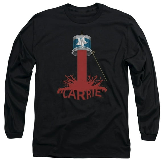 Carrie Bucket Of Blood Long Sleeve Adult 18/1 T-Shirt Black