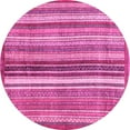 thumbnail image 1 of Ahgly Company Indoor Round Abstract Pink Modern Area Rugs, 4' Round, 1 of 4