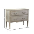 thumbnail image 3 of Dover Traditional Two Drawer Accent Chest, Distressed Gray, 3 of 6
