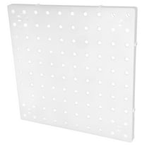 MEIBUTYUP Simple Installation White Plastic Pegboard Panel for Wall Mounted Tool Organization