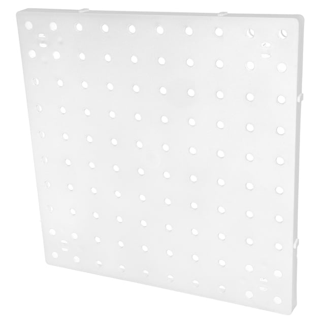WASHWEPE Peg Board for Tools White Plastic Wall Mounting Organization for Homeowners 1Pack