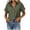 *Army Green, variant on VBVC Women's Cotton Linen Button Down Blouse , Ladies' V Neck Short Sleeve Work Shirt , Summer Loose Fit Solid Tunic Top For Women, Army Green , S-2XL