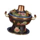 thumbnail image 4 of Shabu Shabu Hotpot Copper Hot Pot, resistente, utensilios de cocina, olla de beijing, olla caliente cloisonne para reunir restaurante hotel Azul, 4 of 9