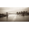 thumbnail image 3 of Butcher, Dave 18x11 Black Modern Framed Museum Art Print Titled - Brooklyn Bridge at Dawn, 3 of 5