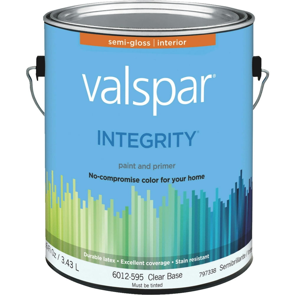 Valspar Integrity Latex Paint And Primer SemiGloss Interior Wall Paint
