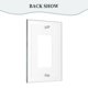 thumbnail image 4 of Panel de interruptores de pared con marco romano de cuero simple Broncos Switching Lights, interruptor de luz simple, doble o con tirador, 4 of 8