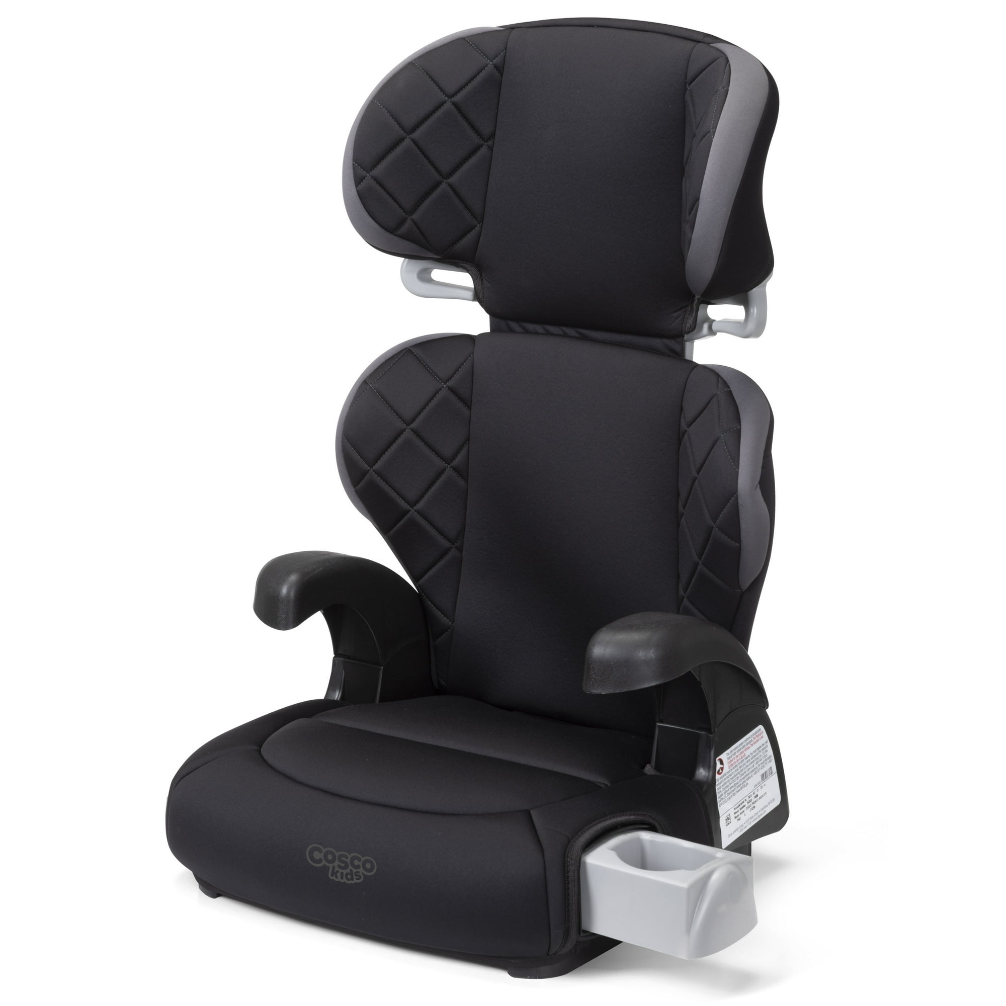 Cosco Kids Pronto Trend Belt-Positioning Booster Seat, Toddler Booster Car Seat, Sonic Diamonds, Black