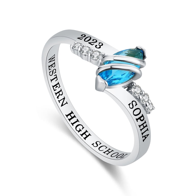 PJM Mementos Custom Women's Class Ring, Sterling Silver photo 3