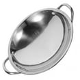 thumbnail image 4 of Miangastore Poêle Wok en Acier Inoxydable avec Double Poignée Poêle-Gril pour la Maison Cuisine, 4 of 9