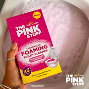 The Pink Stuff Miracle Power Foaming Toilet Cleaner, Self-Activating Formula, Stain Remover, 3 Treatments, 10.5 oz