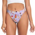 thumbnail image 1 of Fotbe Fashionable Cats Tanga Sin Costuras para Mujer con Estampado – Panties Invisibles, Transpirables y Cómodos para Uso Diario-X-Small, 1 of 6