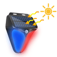 thumbnail image 3 of Luces de alarma solares para exteriores, 26 LED, detección del cuerpo humano, luz y sonido, luz de pared de advertencia, sistema de seguridad de advertencia para jardín, 3 of 8
