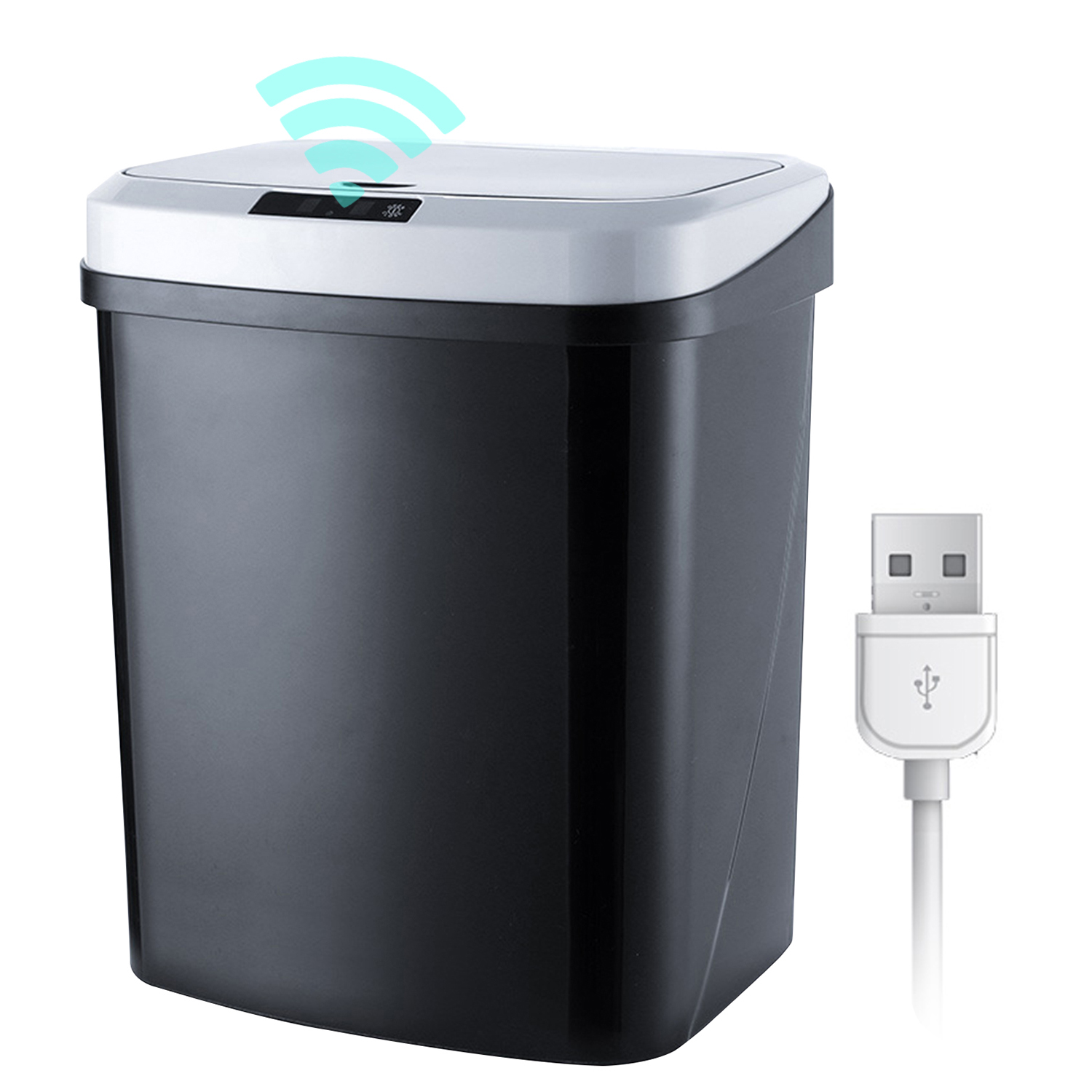 15L/4Gal Touchfree Trash Cans Smart Knock Trash Cans Automatic Garbage