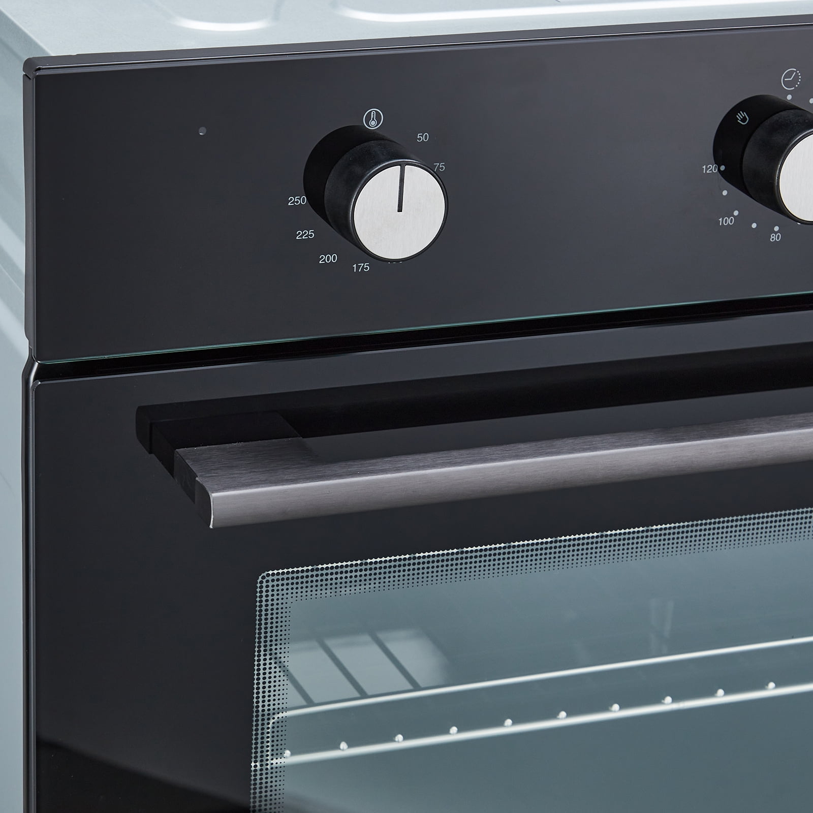 24" Electric Single Wall Oven with 8 Baking Modes 2.5Cu.ft Built-in Electric Convection Oven with Air Frying Function 3D Surround Heating with Double-Layered Glass Door 3000W
