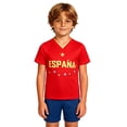 thumbnail image 2 of Unisex Kids Soccer Jersey for Boys Girls España Fans Soccer Shirts Football Outfits Gift for Little Athlete 2-14 Years, 2 of 4