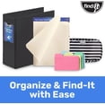 thumbnail image 7 of File Folder Notepad - Pack of 72-9.5 x 12.5 Inch Notebook Organizer Folders for Filing, Document, and Clipboard Organization - Cream, 7 of 7