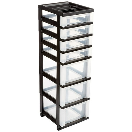 Iris 4 Drawer Cart With Organizer Top From 21 54 Nextag Iris 7 Drawer Storage Cart With Organizer Top Black