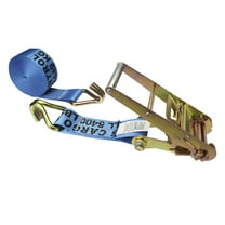 3" x 20' Blue Ratchet Strap w/ Wire Hooks